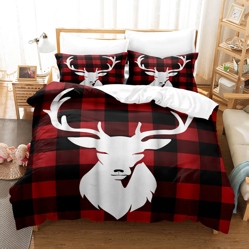 Cute Pere David's deer Elk Bedding Set Quilt Cover Without Filler (Online Order Only)