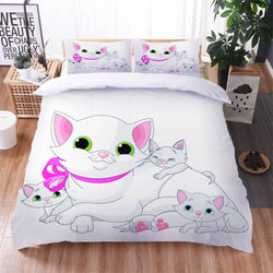 Cute Pet Cat Bedding Set Quilt Cover Without Filler (Online Order Only)