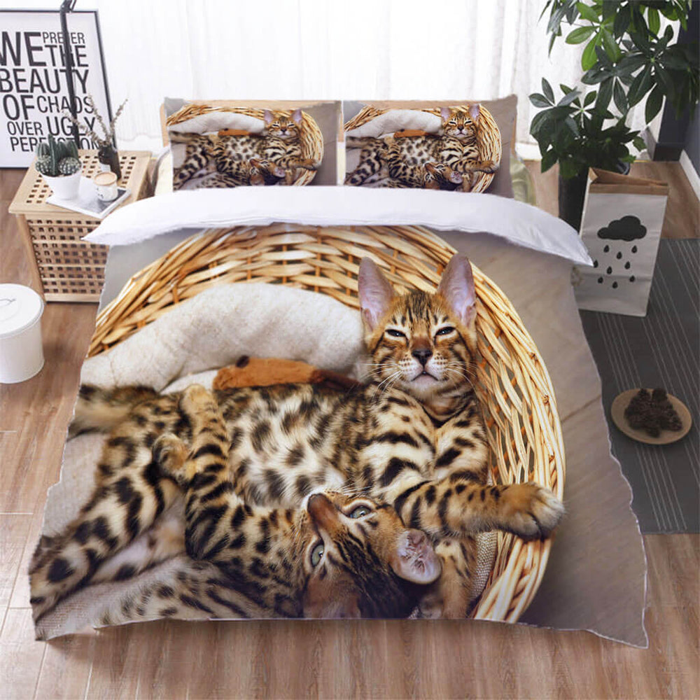 Cute Pet Cat Bedding Set Quilt Cover Without Filler (Online Order Only)
