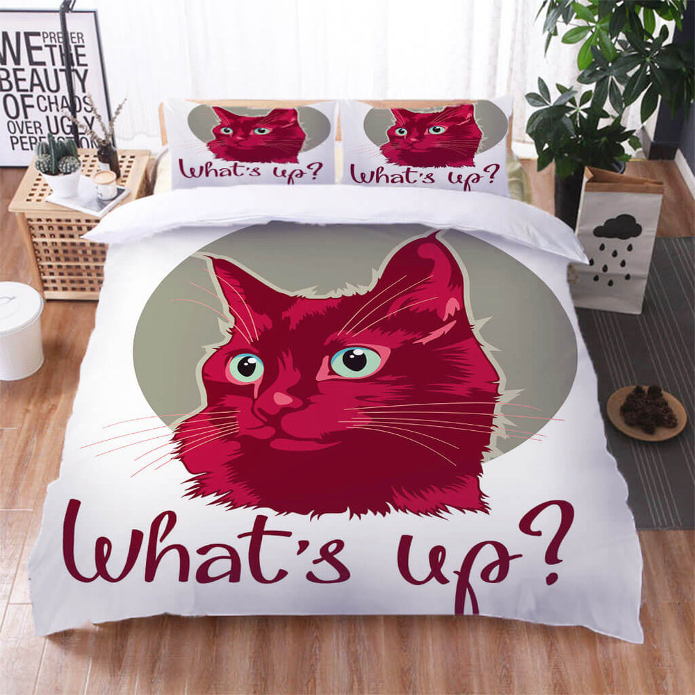 Cute Pet Cat Bedding Set Quilt Cover Without Filler (Online Order Only)