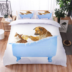 Cute Pet Dog Puppy Bedding Set Quilt Cover Without Filler (Online Order Only)