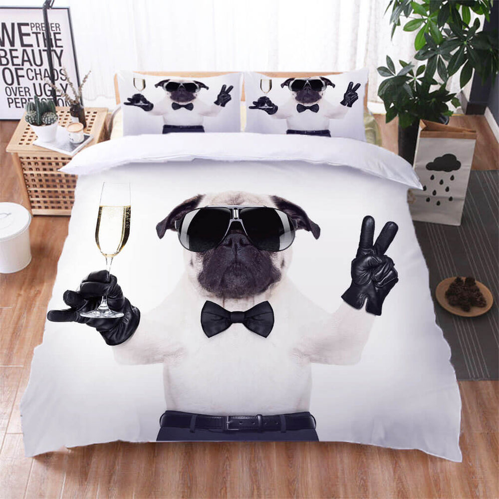 Cute Pet Dog Puppy Bedding Set Quilt Cover Without Filler (Online Order Only)