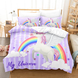 Cute Unicorn Bedding Set Quilt Covers Without Filler (Online Order Only)