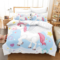 Cute Unicorn Bedding Set Quilt Covers Without Filler (Online Order Only)
