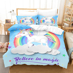 Cute Unicorn Bedding Set Quilt Covers Without Filler (Online Order Only)