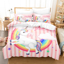 Cute Unicorn Bedding Set Quilt Covers Without Filler (Online Order Only)