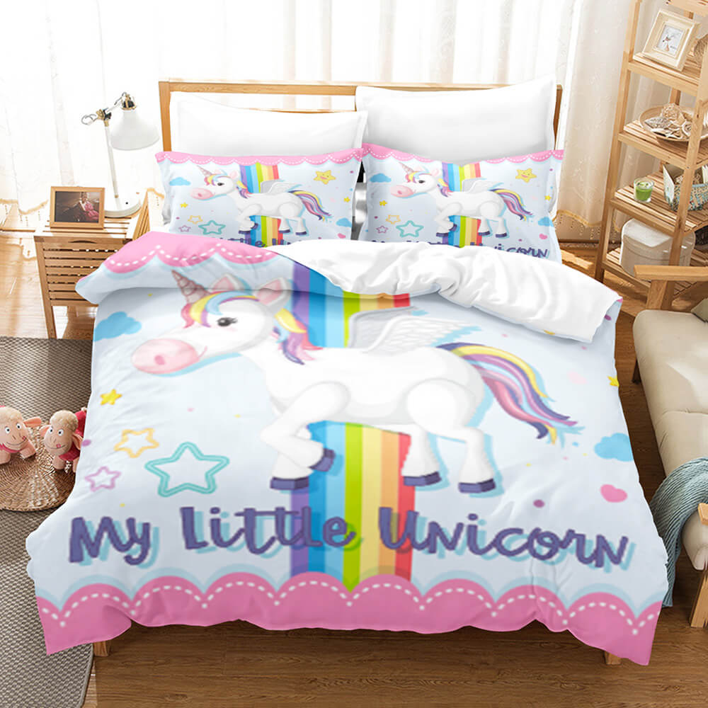 Cute Unicorn Bedding Set Quilt Covers Without Filler (Online Order Only)