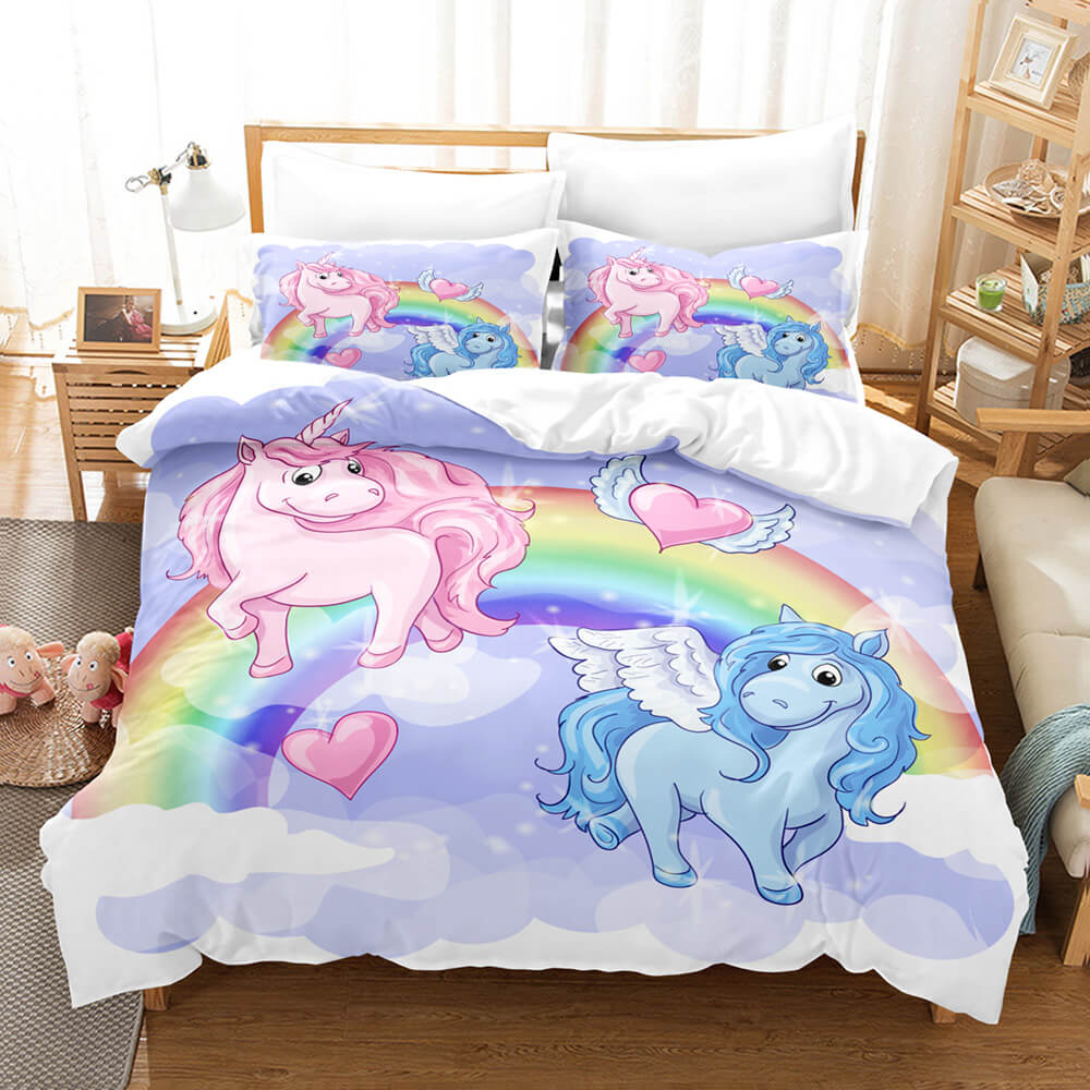 Cute Unicorn Bedding Set Quilt Covers Without Filler (Online Order Only)