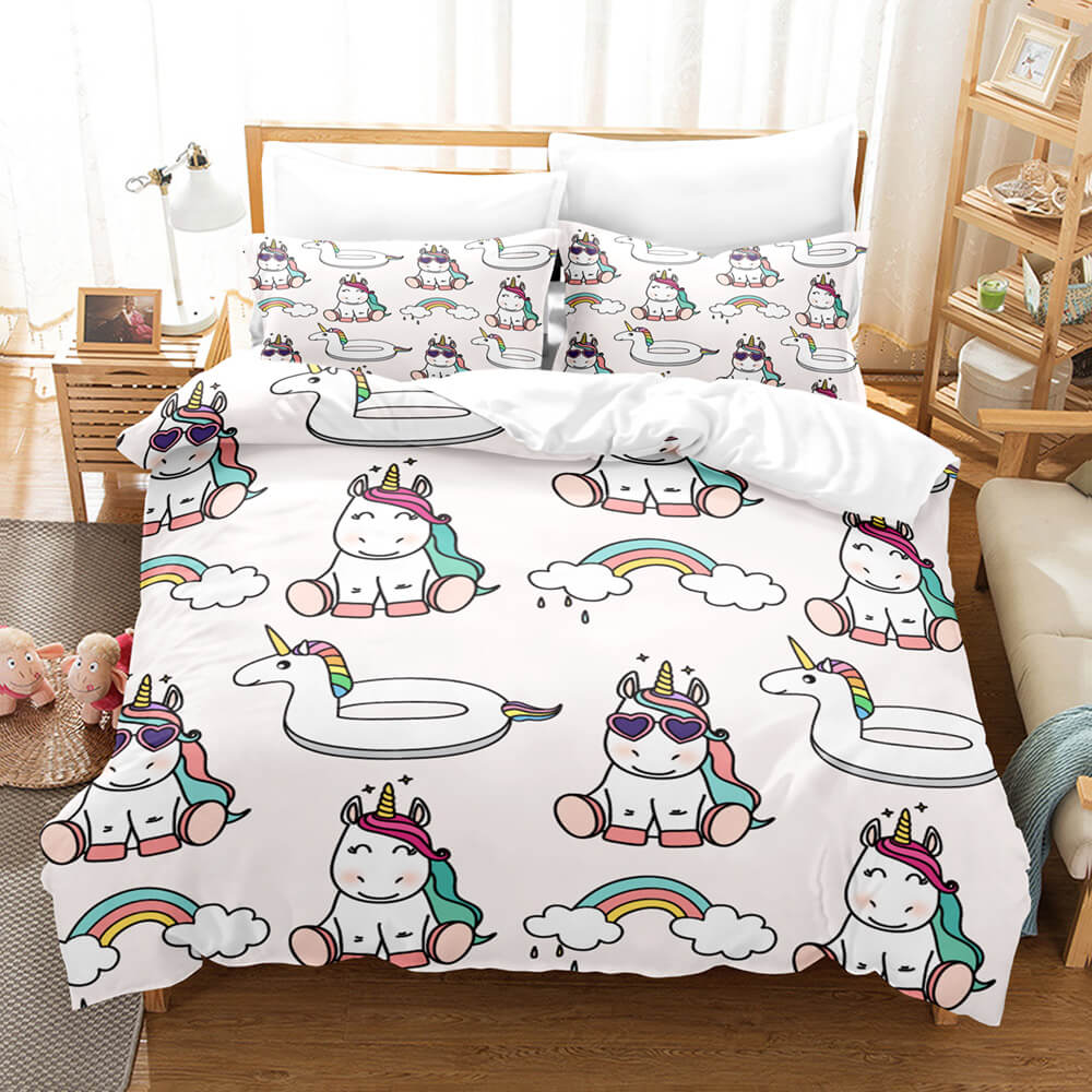 Cute Unicorn Bedding Set Quilt Covers Without Filler (Online Order Only)