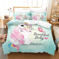 Cute Unicorn Bedding Set Quilt Covers Without Filler (Online Order Only)