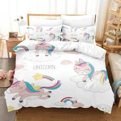Cute Unicorn Bedding Set Quilt Covers Without Filler (Online Order Only)