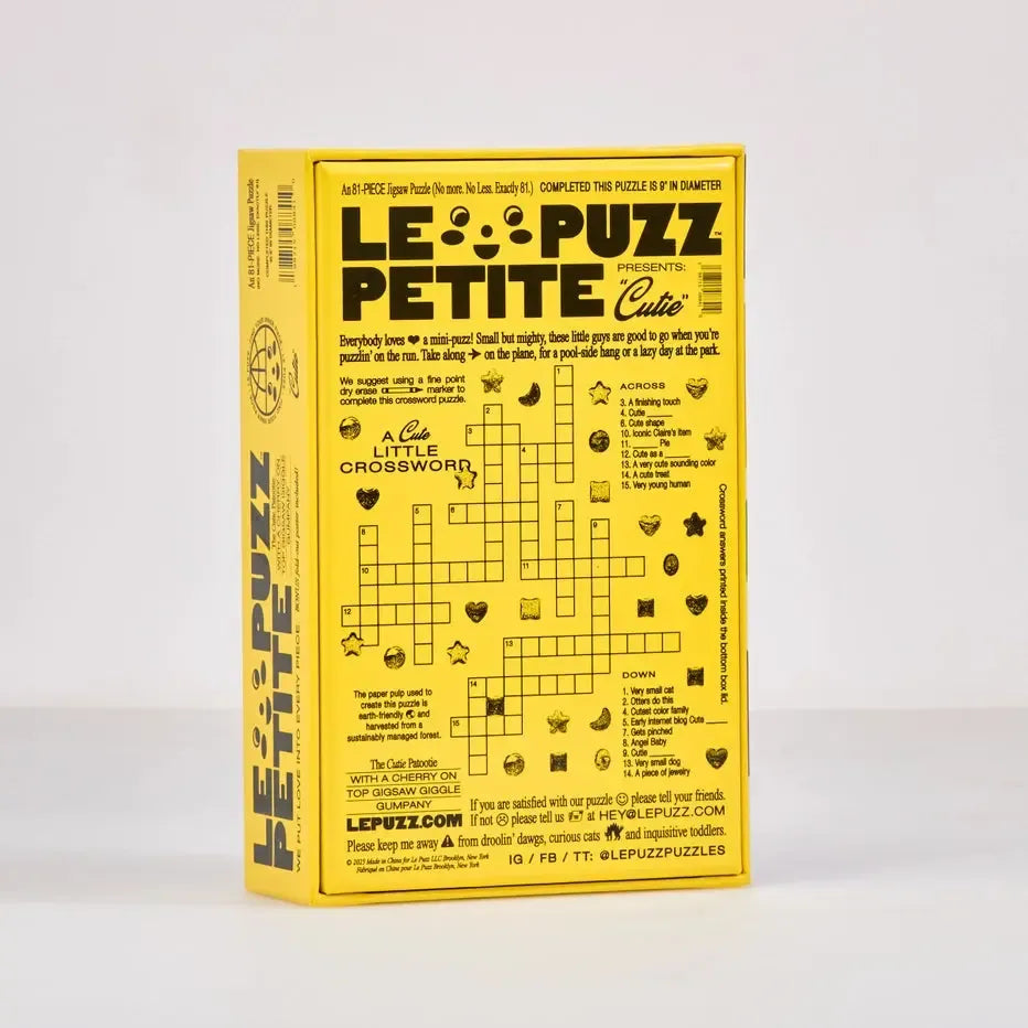 Cutie 81 Piece Round Jigsaw Puzzle Le Puzz