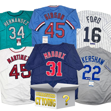 Cy Young Autographed/Signed Baseball Jersey Mystery Box with PSA JSA or Beckett COA (ONLINE ORDER ONLY)