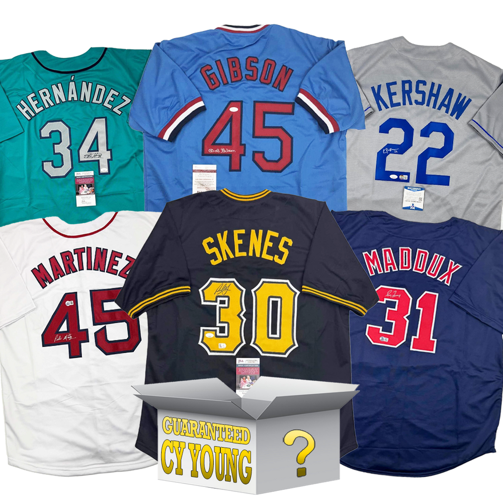 Cy Young Autographed/Signed Baseball Jersey Mystery Box with PSA JSA or Beckett COA