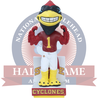Cy the Cardinal Iowa State Cyclones Mascot Football Jersey Bobblehead (ONLINE ORDER ONLY)