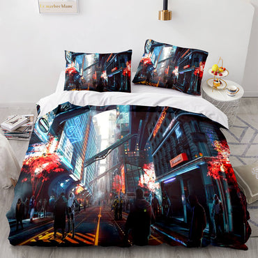 Cyberpunk 2077 Bedding Set Quilt Cover Without Filler (Online Order Only)