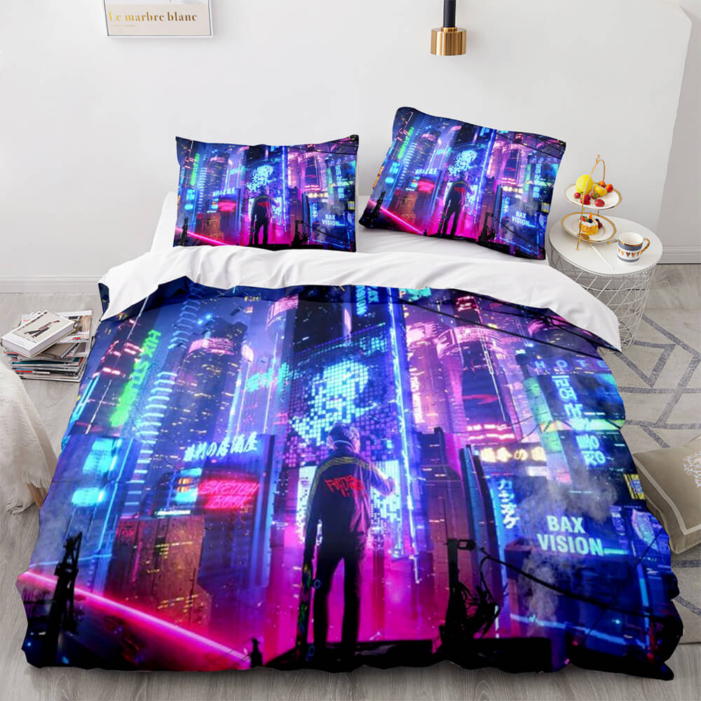 Cyberpunk 2077 Bedding Set Quilt Cover Without Filler (Online Order Only)