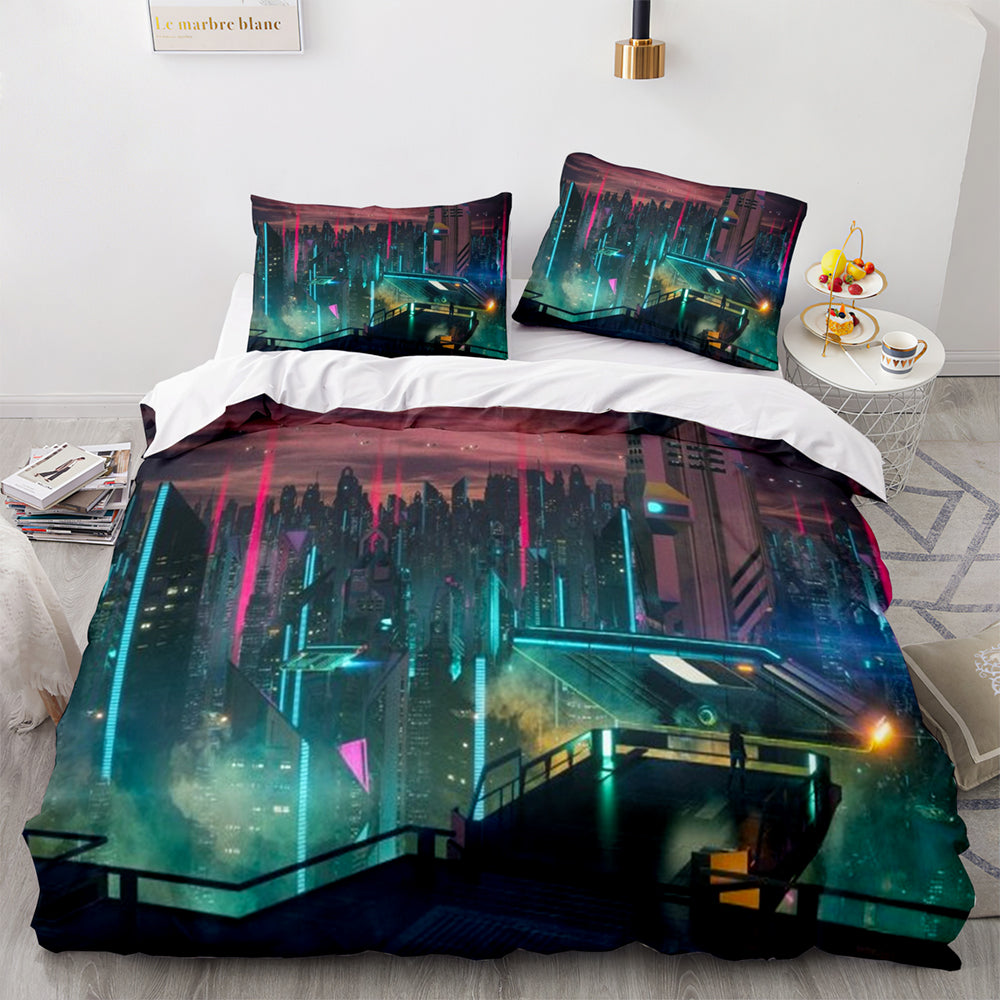Cyberpunk Bedding Set Quilt Cover Without Filler (Online Order Only)