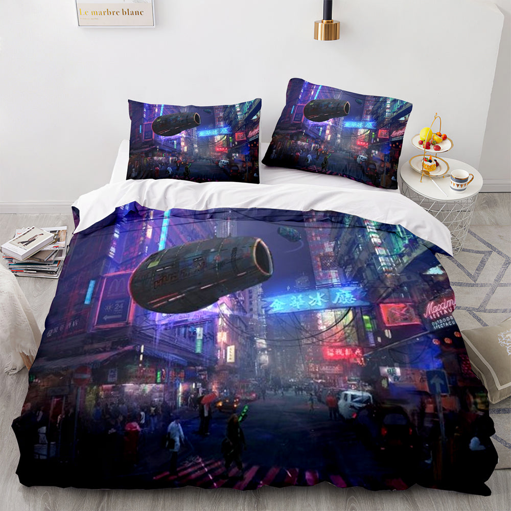 Cyberpunk Bedding Set Quilt Cover Without Filler (Online Order Only)
