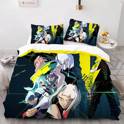 Cyberpunk Edgerunners Bedding Set Quilt Cover Without Filler (Online Order Only)