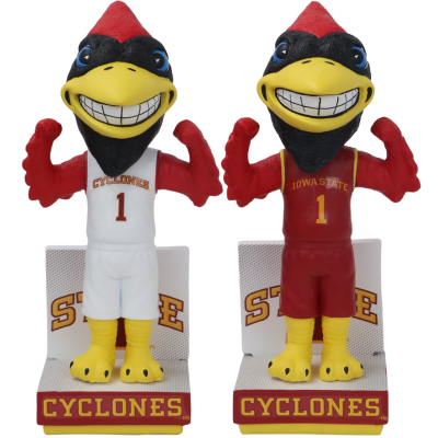 Cy the Cardinal Iowa State Cyclones Mascot Basketball Jersey Bobbleheads (Presale) (ONLINE ORDER ONLY)