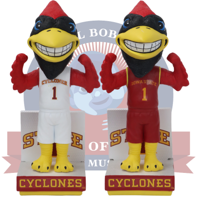 Cy the Cardinal Iowa State Cyclones Mascot Basketball Jersey Bobbleheads (Presale) (ONLINE ORDER ONLY)