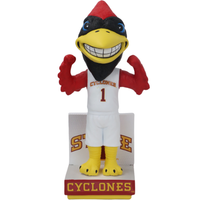 Cy the Cardinal Iowa State Cyclones Mascot Basketball Jersey Bobbleheads (Presale) (ONLINE ORDER ONLY)