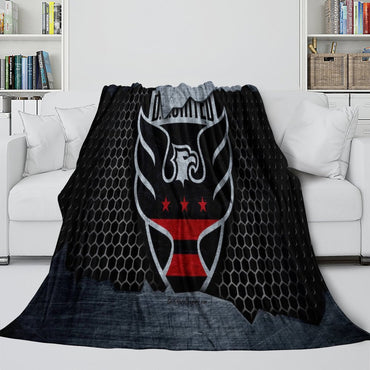 D.C. United Blanket Flannel Fleece Throw Room Decoration (Online Order Only)