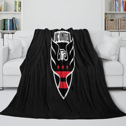 D.C. United Blanket Flannel Fleece Throw Room Decoration (Online Order Only)
