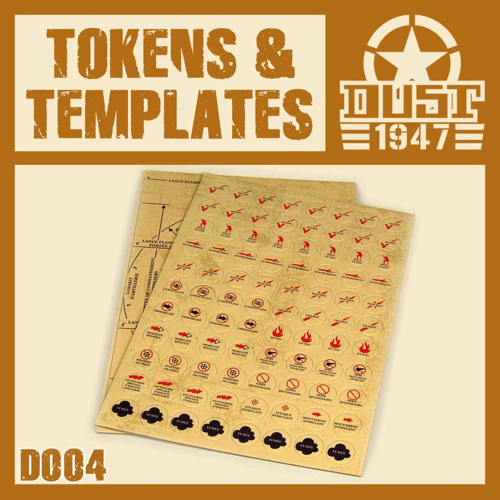 DUST 1947: Tokens (Punchboard) (ONLINE ORDER ONLY)