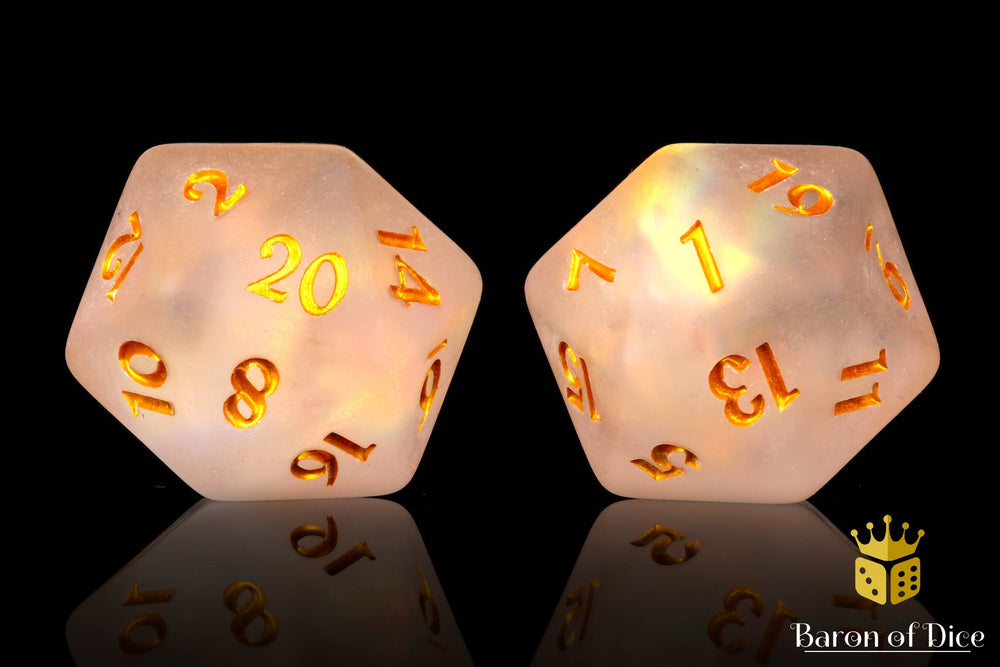 Frosted Gold Single D20 (ONLINE ORDER ONLY)