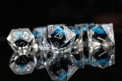 Legacy of Blue Eyes Liquid Core Dice Set - Silver (ONLINE ORDER ONLY)