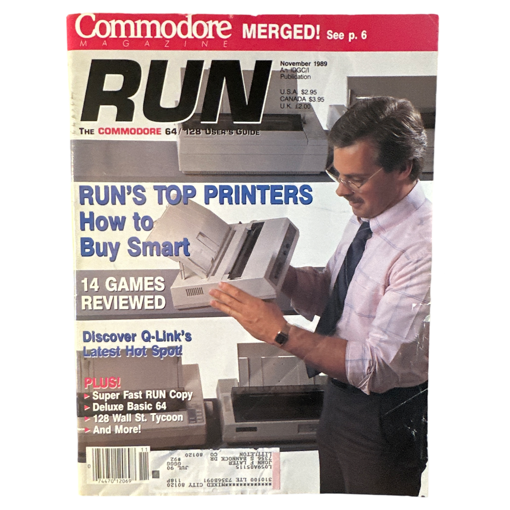 Commodore Run Magazine Various Back Issue(s) C64 C128 VIC-20 Commodore 64 Magazine (Online Order Only)
