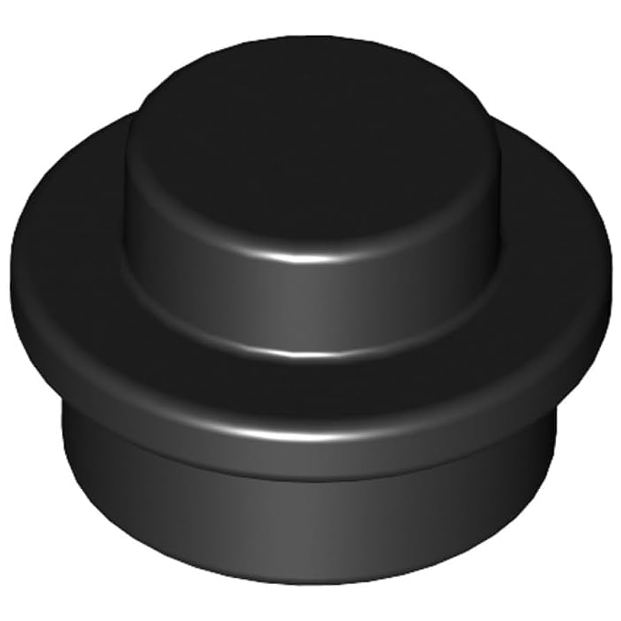 Black 4073 1x1 Round Plate Brick – Choose Quantity – LEGO® Compatible Bulk Lot (ONLINE ORDER ONLY)