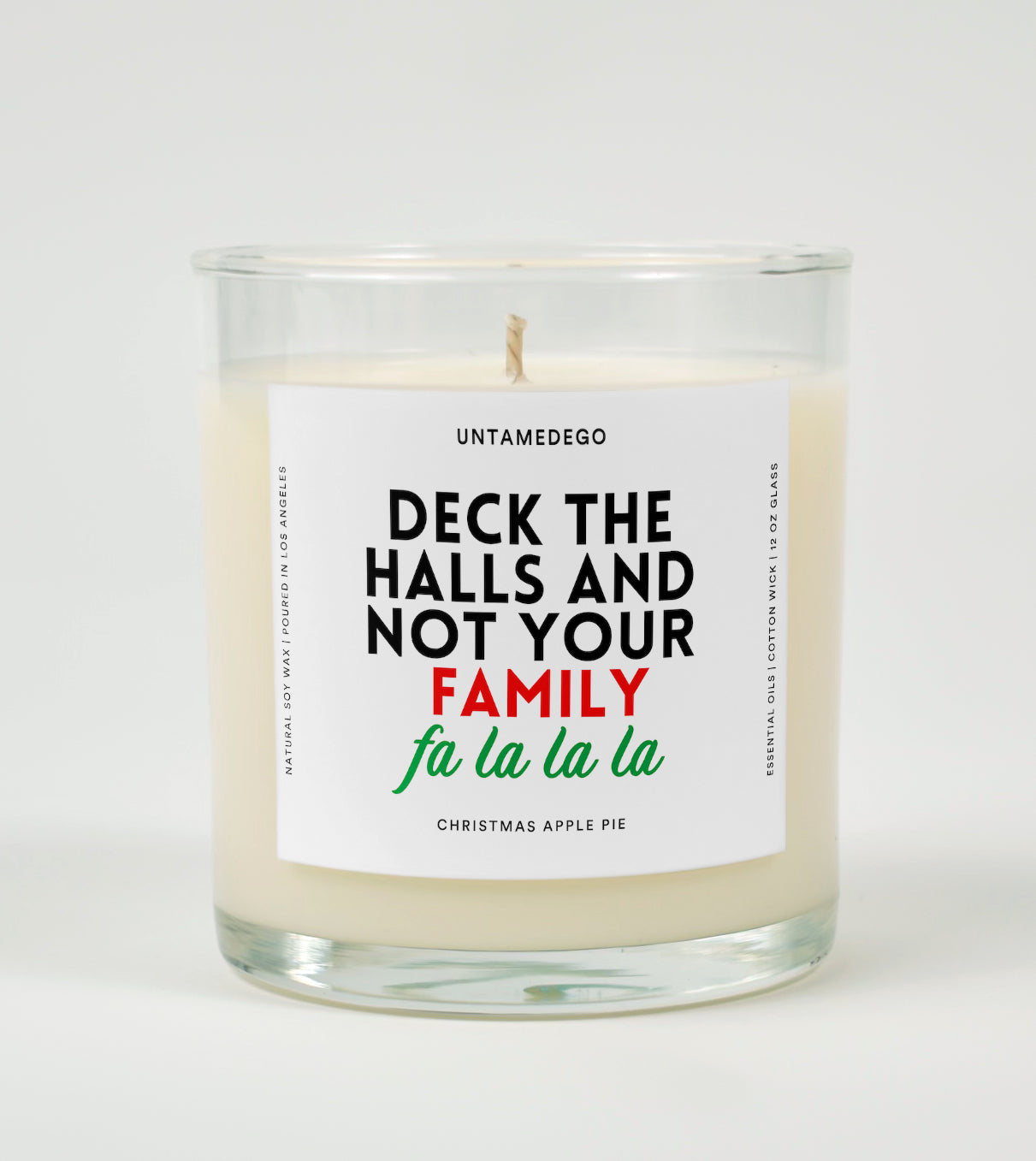 Deck the Halls and Not Your Family | Funny Christmas Candle (ONLINE ORDER ONLY)