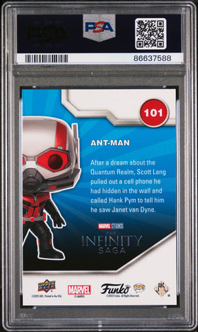 2023 UPPER DECK FUNKO POP MARVEL  ANTMAN  #101  PSA 10 (Online Order Only)