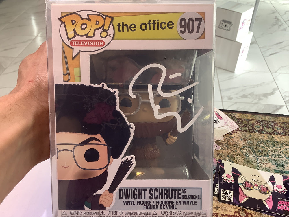 Funko Pop Television The Office Dwight Schrute As Belsnickel 907 AUTOGRAPHED (ONLINE ORDER ONLY)
