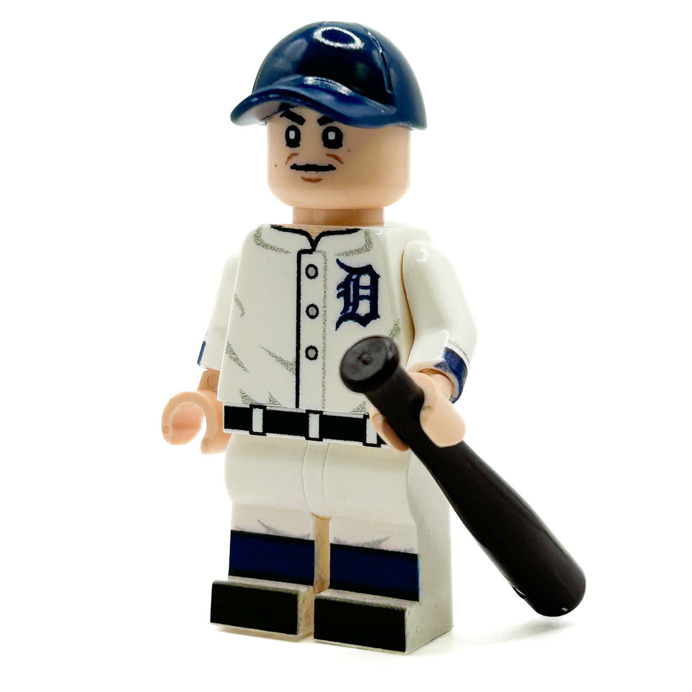 Ty Cobb Tigers Baseball Player Minifig made using LEGO parts - B3 Customs (Online Order Only)