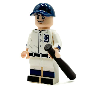 Ty Cobb Tigers Baseball Player Minifig made using LEGO parts - B3 Customs (Online Order Only)