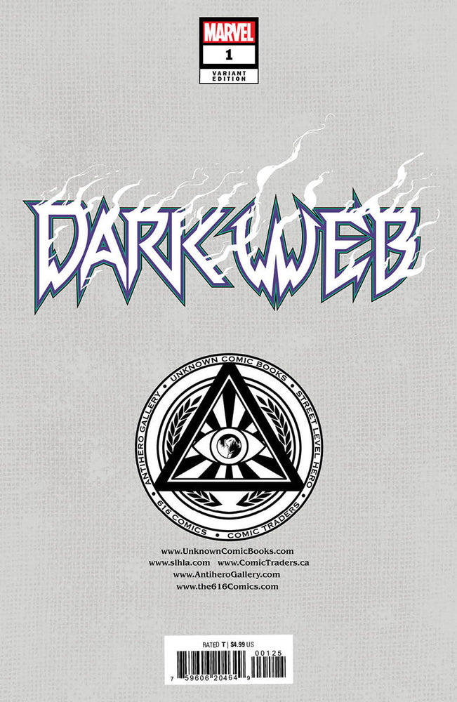 Dark Web #1 [Dwb] Unknown Comics Skan Exclusive Virgin Var (12/07/2022) (Online Only)