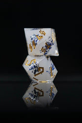 Earl Grey Lavender Sharp-Edged Resin Dice Set (ONLINE ORDER ONLY)