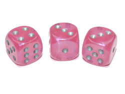 Borealis Pink/silver 7-Dice / 16mm / 12mm / 30mm Luminary (Online Only)