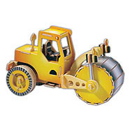DBY1082 Steam Roller 3D Puzzle Colored by Discovery Bay (ONLINE ORDER ONLY)