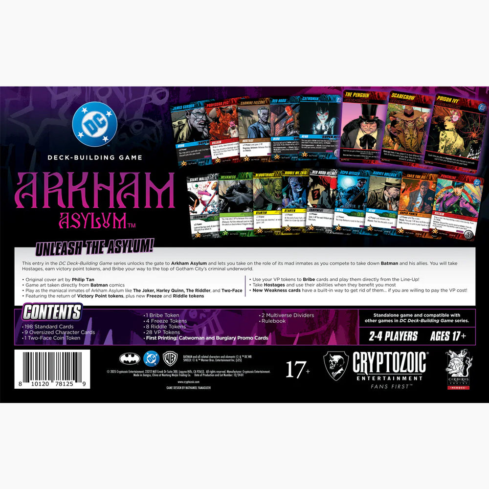 DC Deck-Building Game: Arkham Asylum (ONLINE ORDER ONLY)