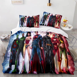 DC Justice League Bedding Set Throw Quilt Duvet Cover Bedding Sets (Online Order Only)