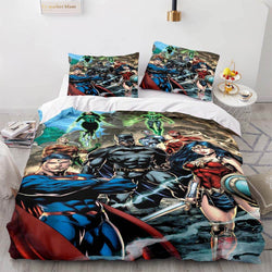 DC Justice League Bedding Set Throw Quilt Duvet Cover Bedding Sets (Online Order Only)