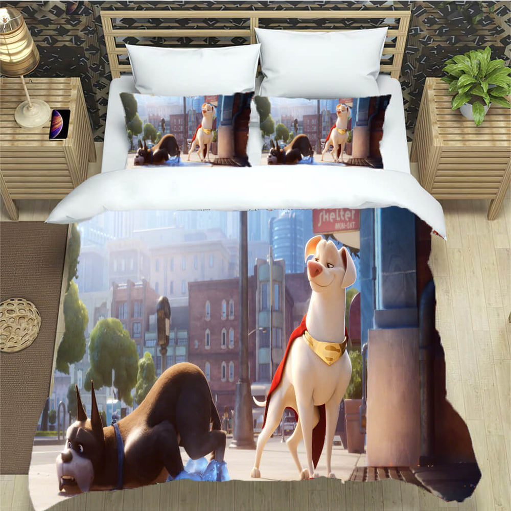 DC League of Super-Pets Bedding Set Pattern Quilt Cover Without Filler (Online Order Only)
