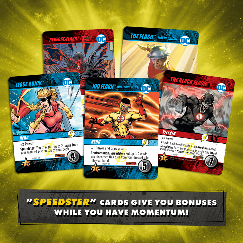 DC Deck-Building Game: Rivals – The Flash vs. Reverse-Flash (KICKSTARTER VERSION) (ONLINE ORDER ONLY)