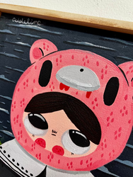 Burger Babie - Gloomy Bear Girl - Original Artwork -Gloomy Bear Exhibition (ONLINE ORDER ONLY)