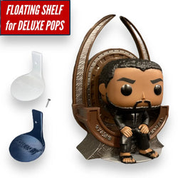 DELUXE size Floating Figure Shelves for POP! DELUXE Vinyl figures | Wall Stand Display Shelves for LARGE pops 6-inch or Deluxe (ONLINE ORDER ONLY)